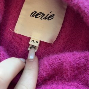 oversized pink cozy sweater from aerie- worn once.
